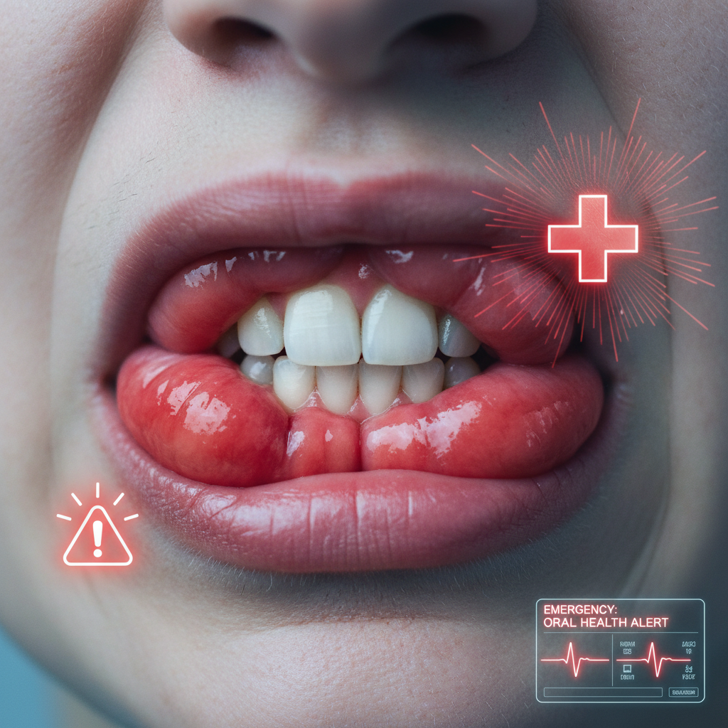 when gum swelling is an emergency