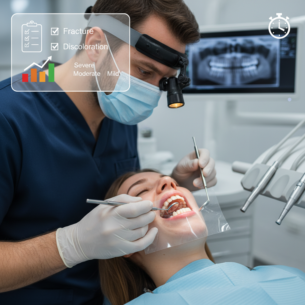 how to identify dental trauma severity