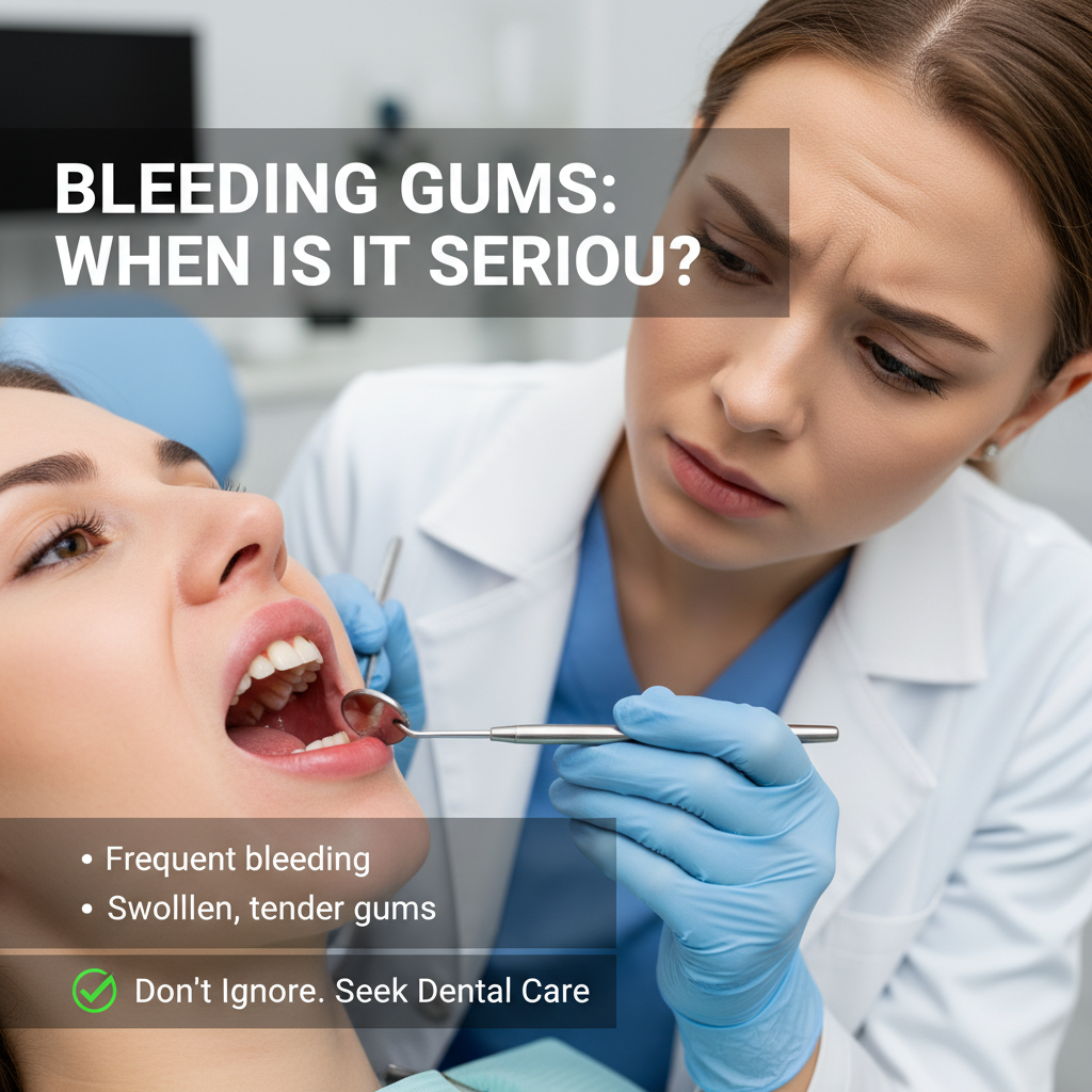 when bleeding gums are serious