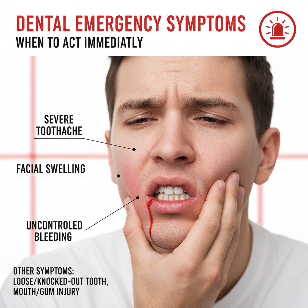 what counts as dental emergency symptoms